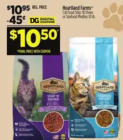 Dollar General Heartland Farms Cat Food Ship'N Shore or Seafood Medley offer