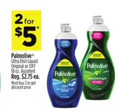 Dollar General Palmolive Ultra Dish Liquid Original or OXY offer