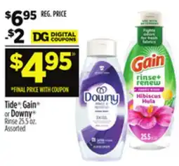 Dollar General Tide , Gain or Downy Rinse offer