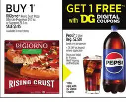 Dollar General DiGiorno Rising Crust Pizza Ultimate Pepperoni or Supreme offer