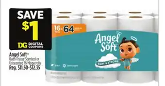 Dollar General Angel Soft Bath Tissue Scented or Unscented offer