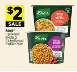 Dollar General Knorr Cups Teriyaki Noodles or Chicken Flavored Fried Rice offer