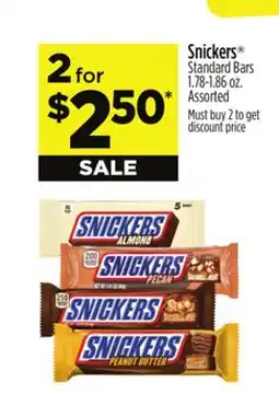 Dollar General Snickers Standard Bars offer