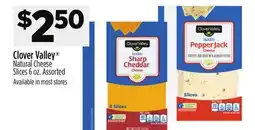 Dollar General Clover Valley Natural Cheese Slices offer