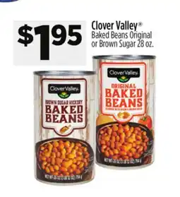 Dollar General Clover Valley Baked Beans Original or Brown Sugar offer