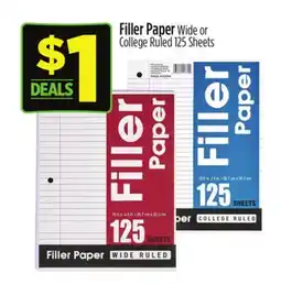 Dollar General Filler Paper offer