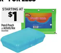 Dollar General Pencil Pouch or Activity Box offer