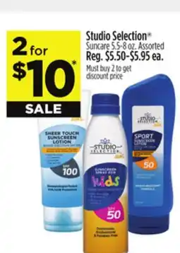 Dollar General Studio Selection Suncare offer
