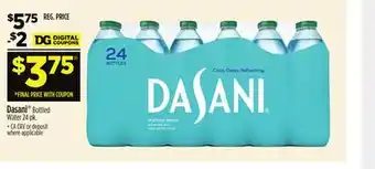Dollar General Dasani Bottled Water offer