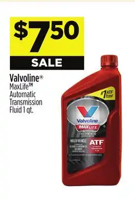 Dollar General Valvoline MaxLife TM Automatic Transmission Fluid offer