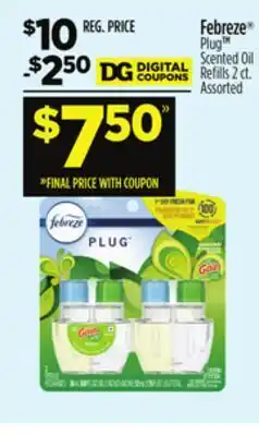 Dollar General Febreze Plug Scented Oil Refills offer