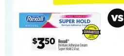 Dollar General Rexall Denture Adhesive Cream Super Hold offer