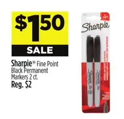 Dollar General Sharpie Fine Point Black Permanent Markers offer