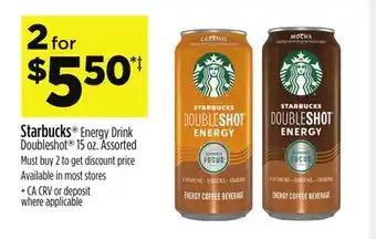 Dollar General Starbucks Energy Drink Doubleshot offer