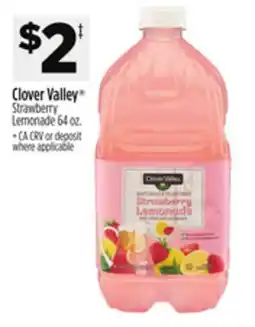 Dollar General Clover Valley Strawberry Lemonade offer