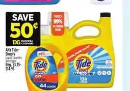 Dollar General Tide Simply offer