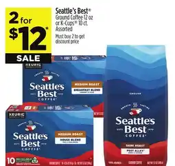 Dollar General Seattle's Best Ground Coffee or K-Cups offer