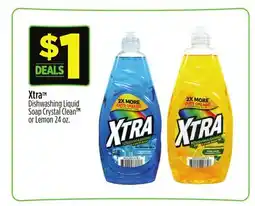 Dollar General XtraTM Dishwashing Liquid Soap Crystal Clean or Lemon offer