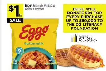 Dollar General Eggo Buttermilk Waffles offer