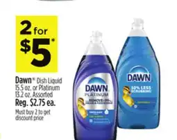 Dollar General Dawn Dish Liquid or Platinum offer
