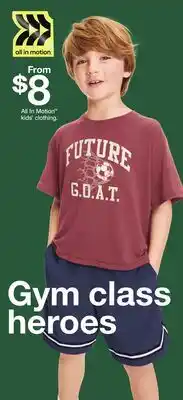 Target All In Motion kids' clothing offer