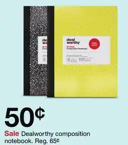 Target Dealworthy composition notebook offer