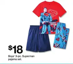 Target Boys' 3-pc. Superman pajama set offer