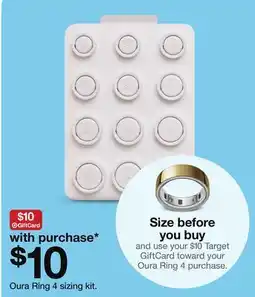 Target Oura Ring 4 sizing kit offer