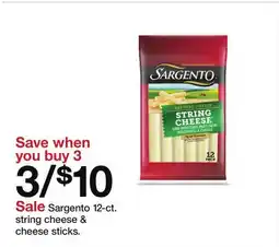 Target Sargento 12-ct. string cheese & cheese sticks offer