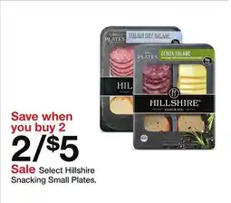 Target Select Hillshire Snacking Small Plates offer