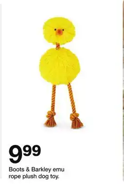 Target Boots & Barkley emu rope plush dog toy offer