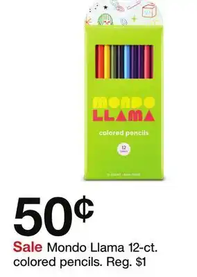Target Mondo Llama 12-ct. colored pencils offer