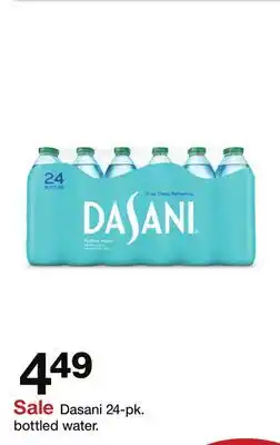 Target Dasani 24-pk. bottled water offer