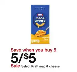 Target Select Kraft mac & cheese offer