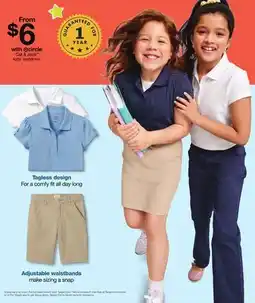 Target Cat & Jack kids' uniforms offer