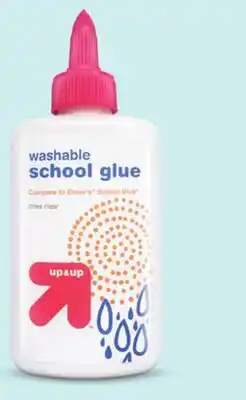 Target up & up washable school glue offer