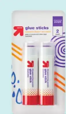 Target up & up 2-ct. purple glue sticks offer