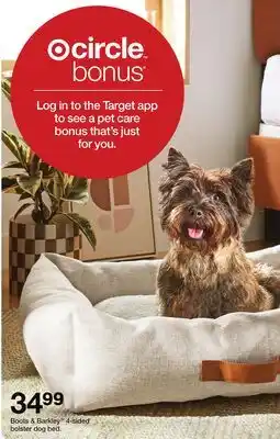 Target Boots & Barkley 4-sided bolster dog bed offer