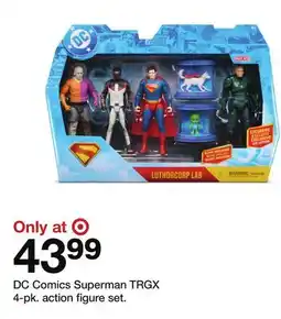 Target DC Comics Superman TRGX 4-pk. action figure set offer