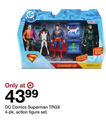Target DC Comics Superman TRGX 4-pk. action figure set offer