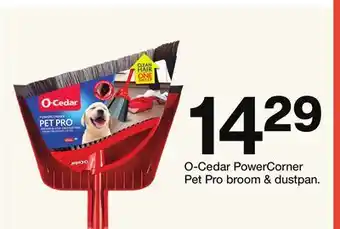 Target O-Cedar PowerCorner Pet Pro broom & dustpan offer