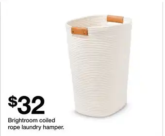 Target Brightroom coiled rope laundry hamper offer