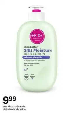 Target eos 16-oz. crème de pistachio body lotion offer