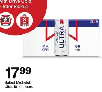 Target Select Michelob Ultra 18—pk. beer offer