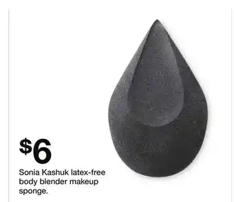 Target Sonia Kashuk latex-free body blender makeup sponge offer