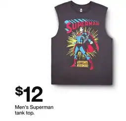 Target Men's Superman tank top offer