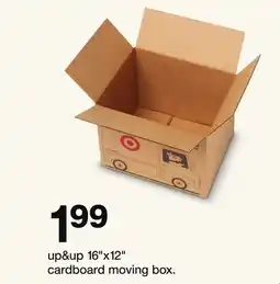 Target up&up 16 x12 cardboard moving box offer