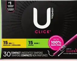 Target U by Kotex Click 30-ct. compact tampons offer