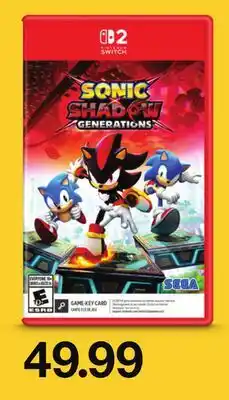 Target Nintendo Switch 2 Sonic Shadow offer
