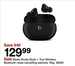 Target Beats Studio Buds + True Wireless Bluetooth noise cancelling earbuds offer
